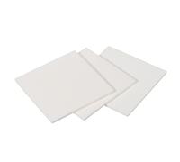 PATIKIL Alumina Ceramic Sheet Square Cooling Pad Insulating Sheet 3pcs High Hardness for MOS Transistor 50x50x2mm(2x2x0.08")