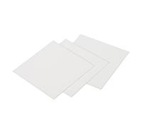 PATIKIL Alumina Ceramic Sheet Square Cooling Pad Insulating Sheet 3pcs High Hardness for MOS Transistor 50x50x0.5mm(2x2x0.02")