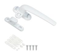 PATIKIL Aluminum Alloy Window Handle, Casement Window Lock Internal and External Sliding Door Window Handle Locks for Vertical & Horizontal Sliding Windows Security, White (Right Hand)