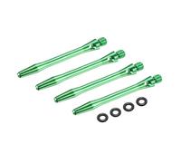 PATIKIL Aluminum Dart Shafts 45mm, 4 Pack 2BA Thread Dart Stems Replacement Accessories with Rubber Rings for Steel Tip, Green