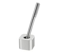 PATIKIL Aluminum Single Pen Stand Holder, Pen Holder Base Pen Display Stand Toothbrush Holder for Classroom Home Office, Silver