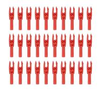 PATIKIL Archery Arrows Nocks 4.2mm, 30 Pack Plastic Insert Arrow Nock Replacement Arrow Tails for Hunting Shooting Compound Recurve Bow, Red