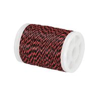 PATIKIL Archery Bow String Serving Thread 120 Yard/110M, 0.03" / 0.8mm Dia Bowstring Thread for Tying Peep Sight Nock Compound Recurve Bow, Red Black