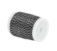 PATIKIL Archery Bow String Serving Thread 131 Yard/120M, 0.02" / 0.4mm Dia Bowstring Thread for Tying Peep Sight Nock Compound Recurve Bow, Black/White
