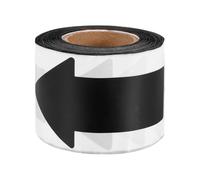 PATIKIL Arrow Sticker Tape Labels 10cm x 5cm, 200 Pcs Black Self Adhesive Arrow Floor Marking Stickers Decals Directional Signs for Classroom Gym Gas Flow Direction