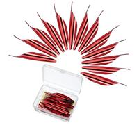 PATIKIL Arrows Spin Vanes, 50 Pack 1.8 Inch Plastic Arrow Fletching Archery Arrow Feather Right Twist Fletch for DIY Target Shooting, Red