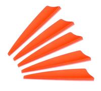 PATIKIL Arrows Vanes, 100 Pack 2.5 Inch Arrow Fletching Archery Arrow Feather Shield Fletch for DIY Target Shooting, Orange