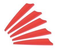 PATIKIL Arrows Vanes, 36 Pack 2.5 Inch Arrow Fletching Archery Arrow Feather Shield Fletch for DIY Target Shooting, Red