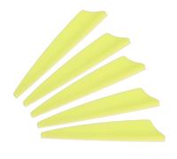 PATIKIL Arrows Vanes, 36 Pack 2.5 Inch Arrow Fletching Archery Arrow Feather Shield Fletch for DIY Target Shooting, Yellow
