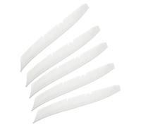PATIKIL Arrows Vanes, 50 Pack 11 Inch Turkey Feather Arrow Fletching Archery Arrow Feather Right Wing Shield Fletch for DIY Target Shooting,White