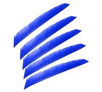 PATIKIL Arrows Vanes, 50 Pack 11 Inch Turkey Feather Arrow Fletching Archery Arrow Feather Right Wing Shield Fletch for DIY Target Shooting, Blue
