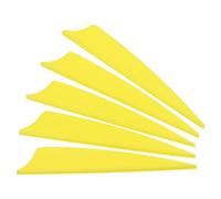 PATIKIL Arrows Vanes, 50 Pack 3 Inch Archery Fletching Arrow Fletch Wing with Shied Cut for DIY Hunting Target Shooting, Yellow
