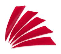 PATIKIL Arrows Vanes 50 Pack 3 Inch Arrow Turkey Feather Fletch Right Wing Fletching Red for DIY Target Shooting