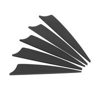PATIKIL Arrows Vanes, 50 Pack 4 Inch Archery Fletching Arrow Fletch Wing with Shied Cut for DIY Hunting Target Shooting, Black