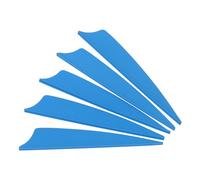 PATIKIL Arrows Vanes, 50 Pack 4 Inch Archery Fletching Arrow Fletch Wing with Shied Cut for DIY Hunting Target Shooting, Blue