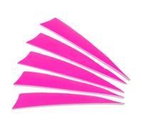 PATIKIL Arrows Vanes 50 Pack 4 Inch Arrow Turkey Feather Fletch Left Wing Fletching Pink for DIY Target Shooting