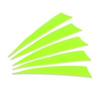 PATIKIL Arrows Vanes 50 Pack 4 Inch Arrow Turkey Feather Fletch Right Wing Fletching Fluorescent Green for DIY Target Shooting