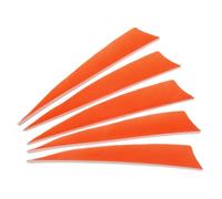PATIKIL Arrows Vanes 50 Pack 4 Inch Arrow Turkey Feather Fletch Right Wing Fletching Orange for DIY Target Shooting