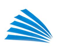 PATIKIL Arrows Vanes 50 Pack 5 Inch Arrow Turkey Feather Fletch Left Wing Fletching Blue for DIY Target Shooting