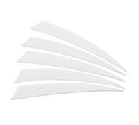 PATIKIL Arrows Vanes 50 Pack 5 Inch Arrow Turkey Feather Fletch Left Wing Fletching White for DIY Target Shooting