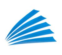 PATIKIL Arrows Vanes 50 Pack 5 Inch Arrow Turkey Feather Fletch Right Wing Fletching Blue for DIY Target Shooting