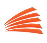 PATIKIL Arrows Vanes 50 Pack 5 Inch Arrow Turkey Feather Fletch Right Wing Fletching Orange for DIY Target Shooting