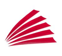 PATIKIL Arrows Vanes 50 Pack 5 Inch Arrow Turkey Feather Fletch Right Wing Fletching Red for DIY Target Shooting
