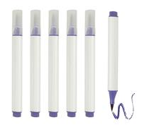 PATIKIL Art Watercolor Brush Pen, 6 Pcs Triangular Soft Tip Watercolor Pen for Offices Crafts Scrapbooks Writing Journaling Drawing Calligraphy, Purple