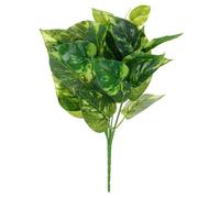 PATIKIL Artificial Greenery Plants, 7 Bundles Green Plant with Scindapsus Leaf Leaves Grass Stems for Home Wedding Garden Office Decoration Party Table Backyard Indoor, Green