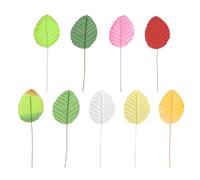 PATIKIL Artificial Leaves with Stems, 90 Pack Fake Leaves Silk Faux Leaf for DIY Home Wedding Decoration Bouquets Wreaths Party Decor
