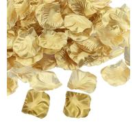 PATIKIL Artificial Rose Petals, 1000Pcs Fake Flowers Silk Petal Decoration Supplies for Romantic Night Wedding Party Event Decor, Gold