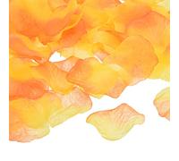 PATIKIL Artificial Rose Petals, 1200Pcs Fake Flowers Silk Petal Decoration Supplies for Romantic Night Wedding Party Event Decor, Gradient Yellow