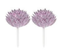PATIKIL Artificial Succulents Picks, 2 Pack Unpotted Faux Succulent Small Fake Succulent Plants for Home Landscape Decoration, Purple