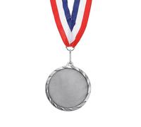 PATIKIL Award Medal, 2nd Prize Medal Winner Award with Neck Ribbon for Competitions Sport Meetings Spelling Bees, Silver