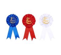 PATIKIL Award Ribbon Set Prize Ribbon 1st, 2nd, 3rd Prize Ribbon First Second Third Prize and Honorable Mention Badge Ribbons Medal Ribbons（3 Pack）