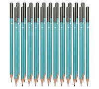 PATIKIL B Drawing Pencils for Sketching, 24PCS Sketch Pencils for Drawing Art Pencils Graphite Wood Pre-sharpened for Drawing Sketching Artist, Hexagonal, Black Refill, Green/Black Pole