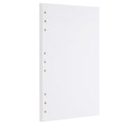 PATIKIL B5 Blank Refill Paper, Loose Leaf Paper 9 Hole Planner Refills for 9 Ring Refillable Binder Notebook Paper Filler Planner Inserts Office Diary Journals, 80 Sheets/160 Pages, White