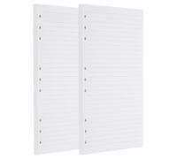 PATIKIL B5 Ruled Refills Inserts 9-Ring Binder Loose Leaf Planner Filler Paper Planner Inserts, 160 Sheets/320 Pages, Lined, White