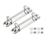 PATIKIL B7 2 Hole Ring Binder Mechanisms, 2 Set 1" O Ring Replacement Binder Planner Loose Leaf Binding Spines for Organizers DIY Fill Paper Storage Folder Accessories, 25mm Silver Tone