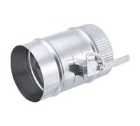 PATIKIL Backdraft Damper with Sleeve, 4 Inch, Airflow Ducting Volume Branch Vent Air Control Valve, Adjustment Handle Galvanized Metal, for HVAC