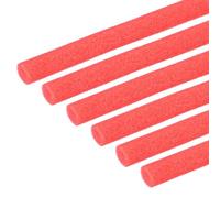 PATIKIL Backer Rod 1/2 In x 3.3 Ft, 6 Pcs Foam Rod Caulk Saver Expansion Joint Filler Rope Weather Strip Foam Noodle for Gaps Concrete Crack Filling DIY Craft (12mm Dia), Red