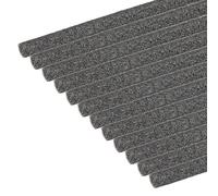 PATIKIL Backer Rod 1/4 In x 3.3 Ft, 12 Pcs Foam Rod Caulk Saver Expansion Joint Filler Rope Weather Strip Foam Noodle for Gaps Concrete Crack Filling DIY Craft (6mm Dia), Black