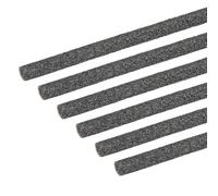 PATIKIL Backer Rod 1/4 In x 3.3 Ft, 6 Pcs Foam Rod Caulk Saver Expansion Joint Filler Rope Weather Strip Foam Noodle for Gaps Concrete Crack Filling DIY Craft (6mm Dia), Black