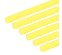 PATIKIL Backer Rod 3/8 In x 3.3 Ft, 6 Pcs Foam Rod Caulk Saver Expansion Joint Filler Rope Weather Strip Foam Noodle for Gaps Concrete Crack Filling DIY Craft (10mm Dia), Yellow