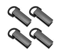 PATIKIL Bag Side Clip Buckle, 4 Pcs Metal Purse Suspension Clasp Suspending Handbag Chain Strap Connector with D Ring Purse Strap Hardware for Bag Making DIY Crossbody Craft, Deep Gray