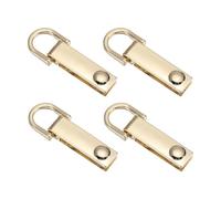 PATIKIL Bag Side Clip Buckle, 4 Pcs Metal Purse Suspension Clasps Suspending Handbag Chain Strap Connector with D Ring Purse Strap Hardware for Bag Making DIY Crossbody Craft, Light Gold