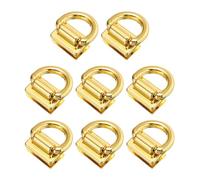 PATIKIL Bag Side Clip Buckle, 8 Pcs Metal Purse Suspension Clasp Suspending Handbag Chain Strap Connector with D Ring Purse Strap Hardware for Bag Making DIY Crossbody Backpack Craft, Gold