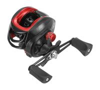 PATIKIL Baitcasting Fishing Reel, 12 Speed Magnetic Braking System with 18+1BB Ball Bearings, 8.1:1 Gear Ratio Left-Handed Fishing Reels for Fishing Saltwater Freshwater, Red, Black