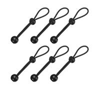 PATIKIL Ball Bungee Cords, (15cm / 6 Inch, Black) (6 PCS) Universal Bungee Tie Downs, Suit for Exterior Roller Shades and Outdoor Roller Blinds Tents Canopies Tarp