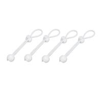PATIKIL Ball Bungee Cords, (15cm / 6 Inch, White) (4 PCS) Universal Bungee Tie Downs, Suit for Exterior Roller Shades and Outdoor Roller Blinds Tents Canopies Tarp
